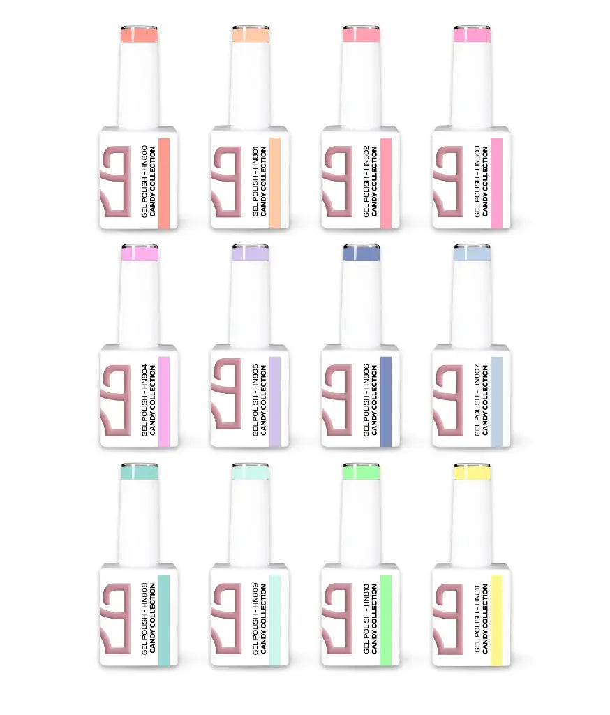 Gel Polish Candy Collection 10ml - Pack 12 cores